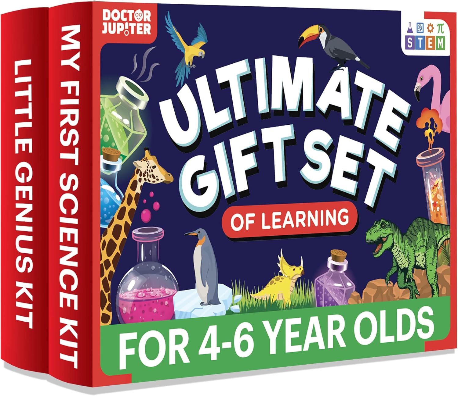 My First Science Kit for Kids Ages 4-5-6-7-8| Birthday Gift Ideas for 4-8-12 Year Old Boys & Girls| Toy Stem Kit with 100+ Experiments| Learning & Educational, Preschool Activities